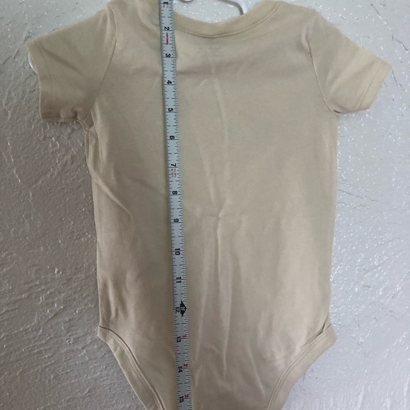 Carter's Bodysuit Kids Size 12M Cream Short Sleeve Daddy's First Father's Day Pr - Picture 4 of 5